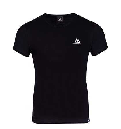 Czarny t-shirt slim fit Caliathletics z małym logo